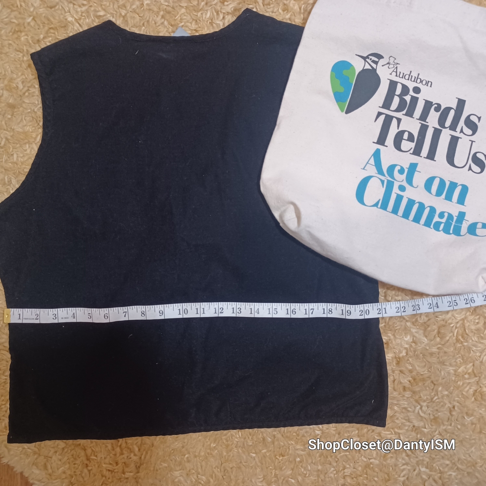 Vtg 1980s Tartan Corduroy Vest  With Patchwork Design - Picture 10 of 15